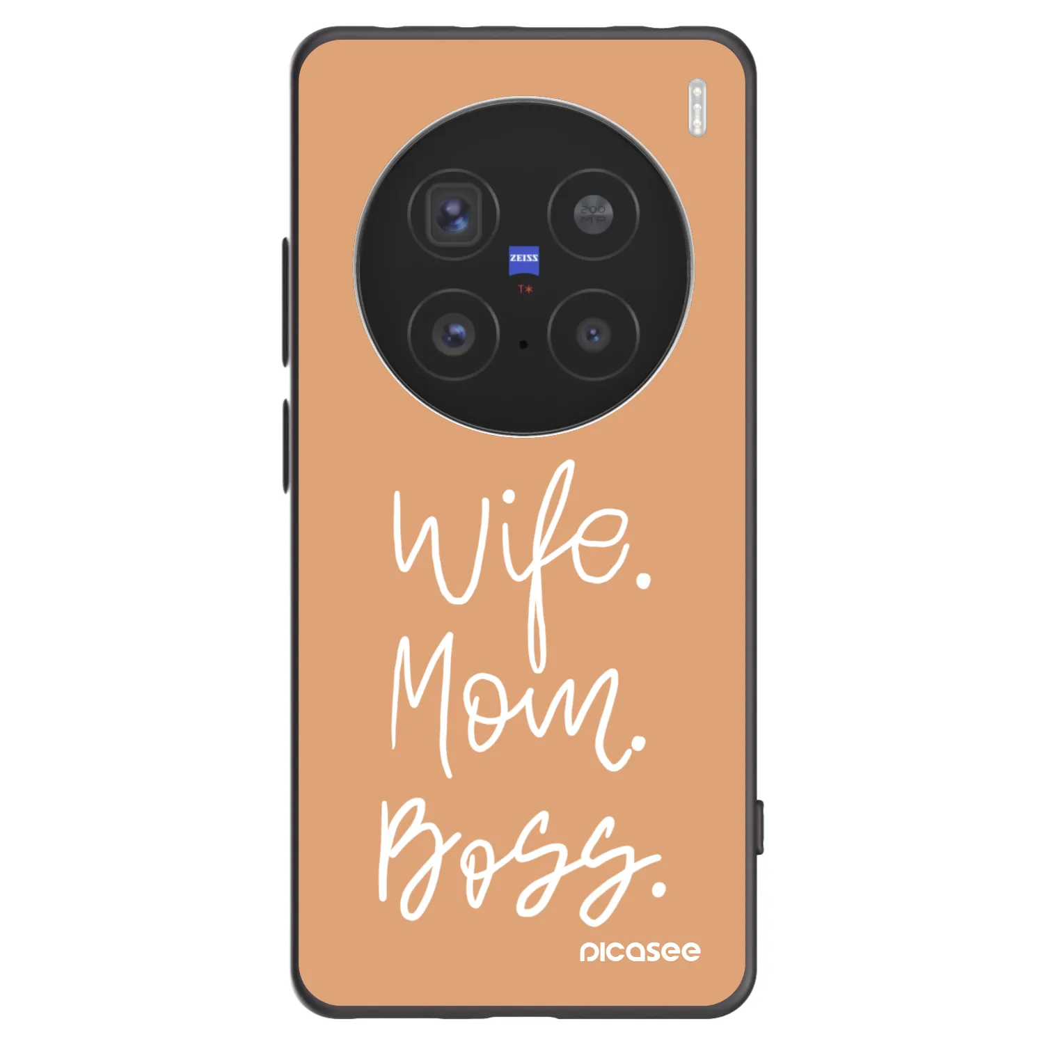 Picasee Μαύρη θήκη σιλικόνης για Vivo X200 Pro - Boss Mama