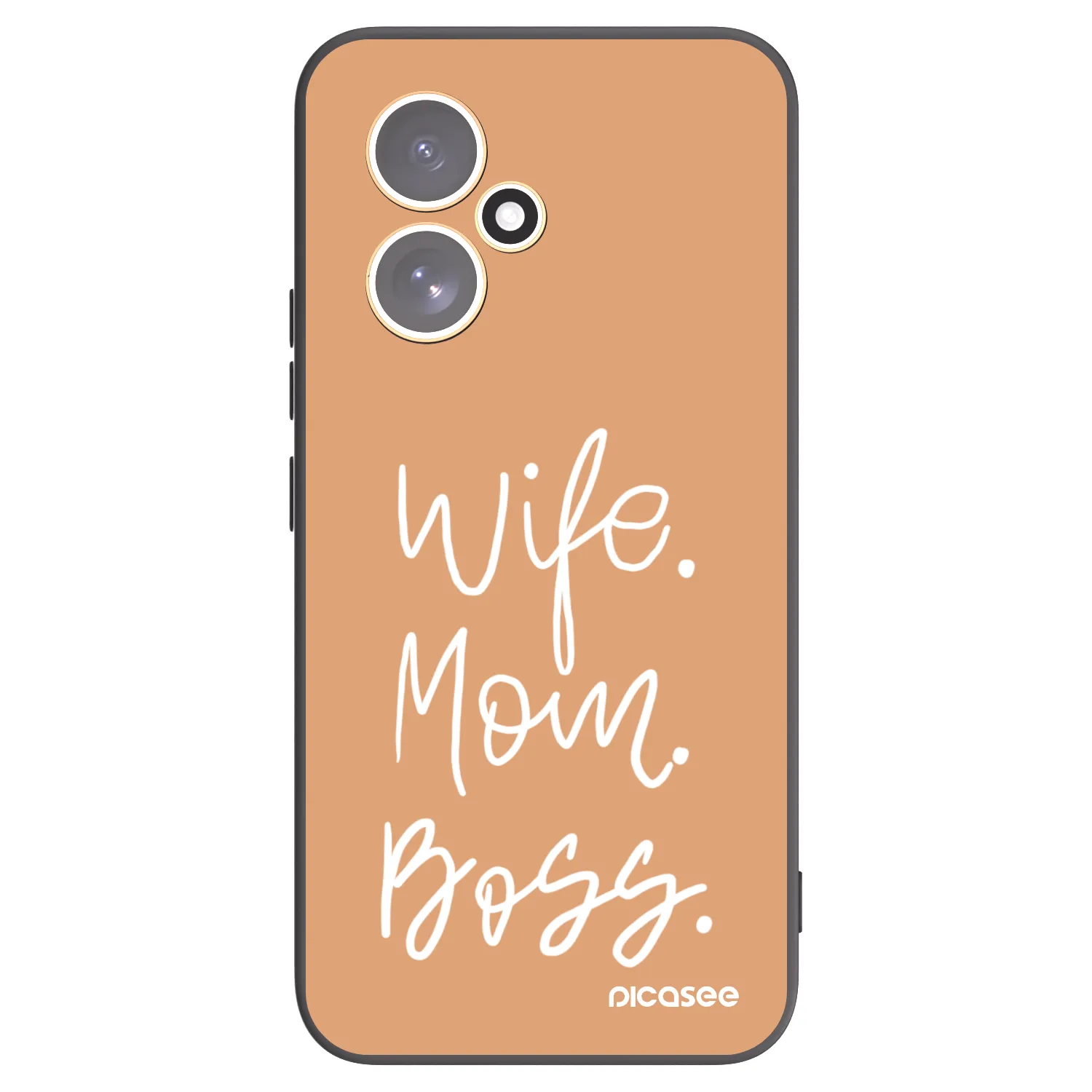 Picasee Μαύρη θήκη σιλικόνης για Honor 400 5G - Boss Mama