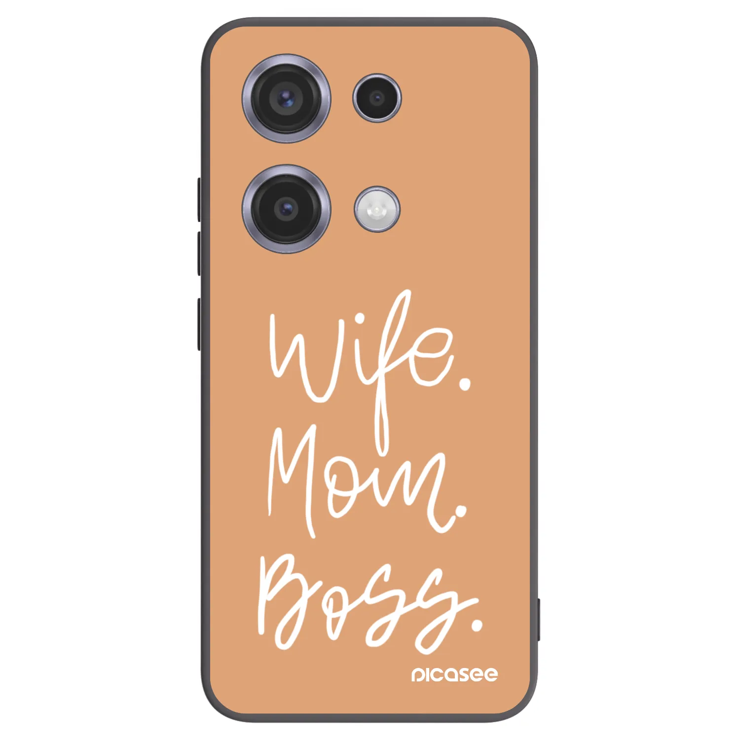 Picasee Μαύρη θήκη σιλικόνης για Xiaomi Redmi Note 14S - Boss Mama