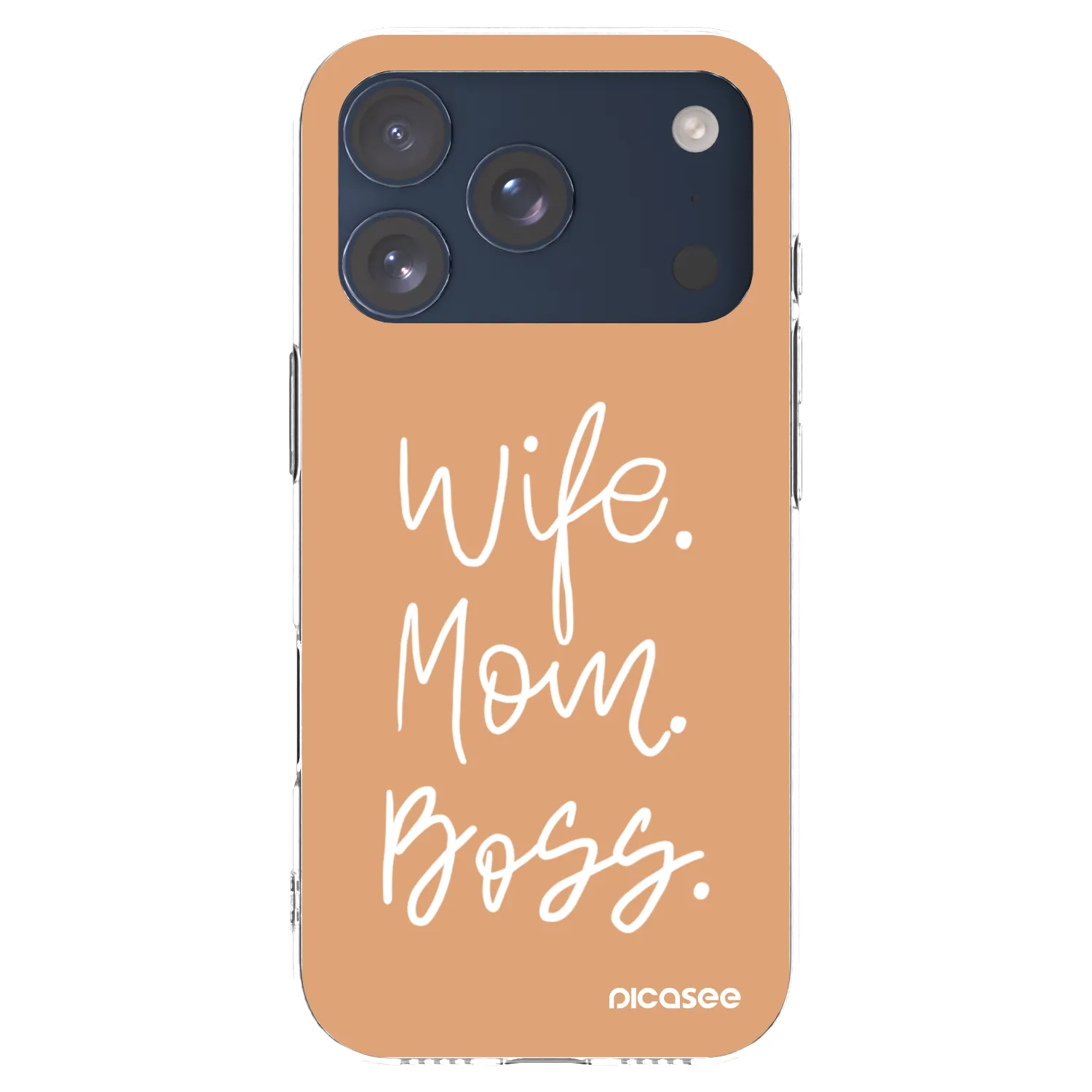 Picasee διαφανής θήκη σιλικόνης Apple iPhone 17 Pro - Boss Mama