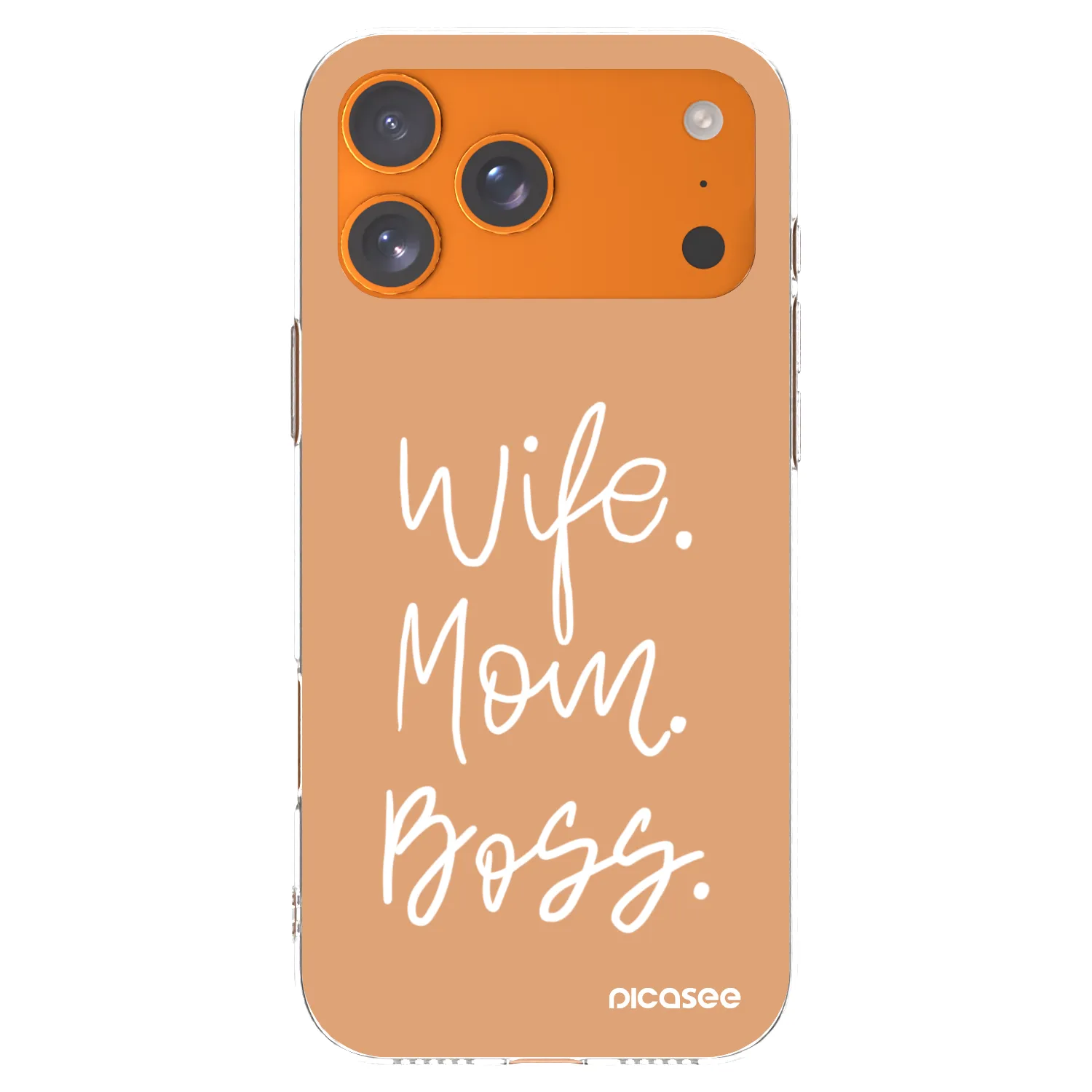 Picasee διαφανής θήκη σιλικόνης Apple iPhone 17 Pro Max - Boss Mama