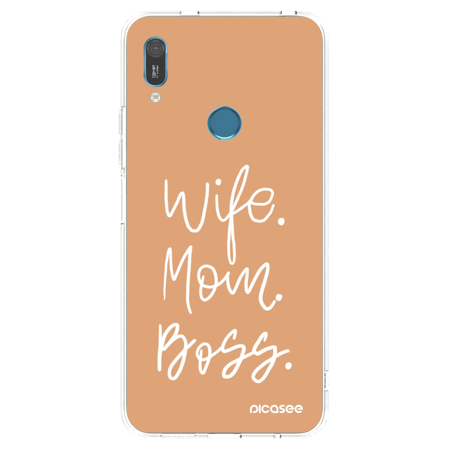 Picasee διαφανής θήκη σιλικόνης Huawei Y6 2019 - Boss Mama