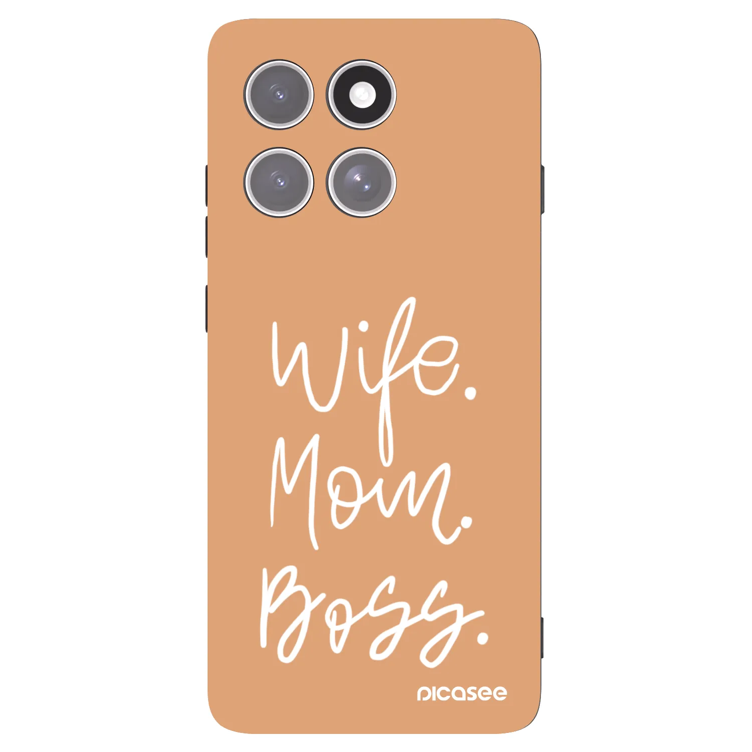 Picasee Μαύρη θήκη σιλικόνης για Motorola Edge 60 Pro - Boss Mama