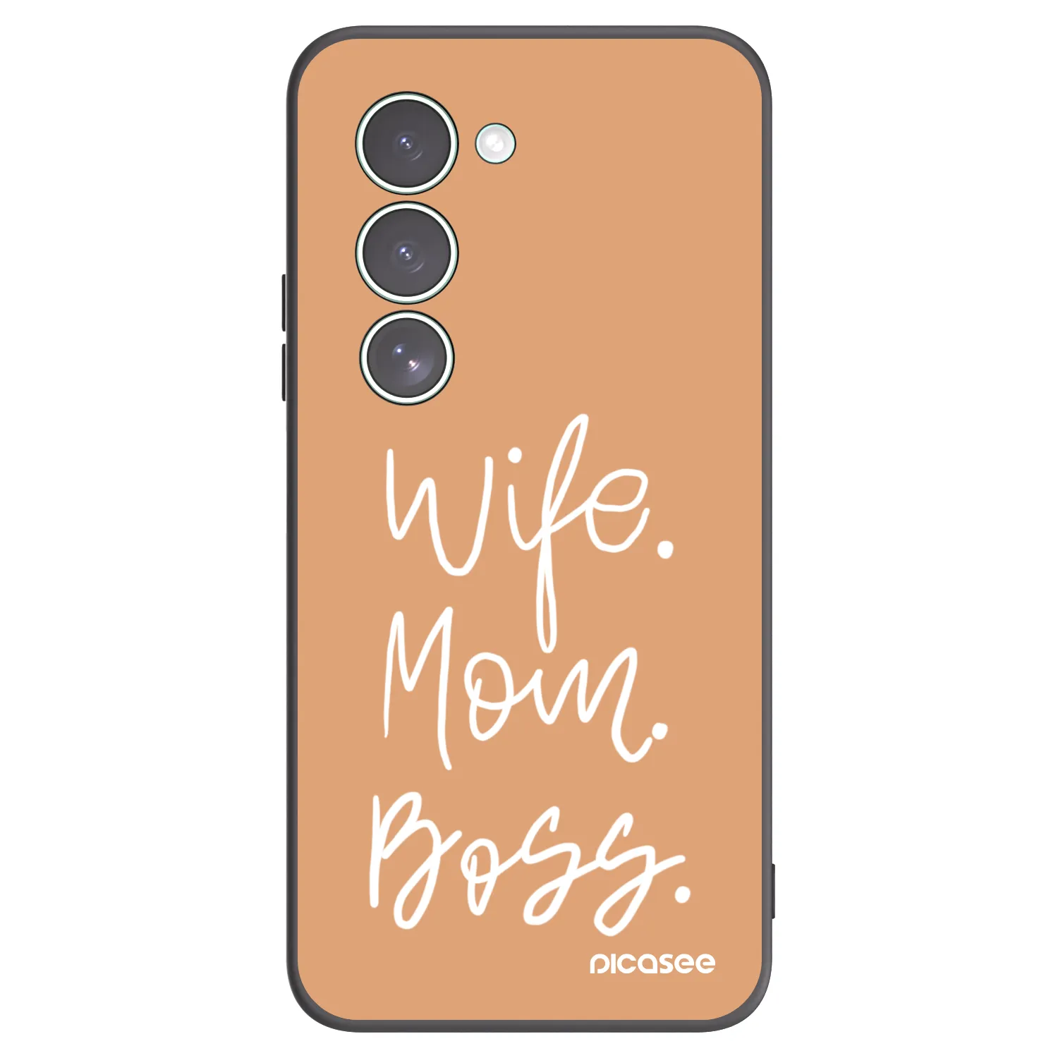 Picasee Μαύρη θήκη σιλικόνης για Xiaomi Redmi 15 5G - Boss Mama