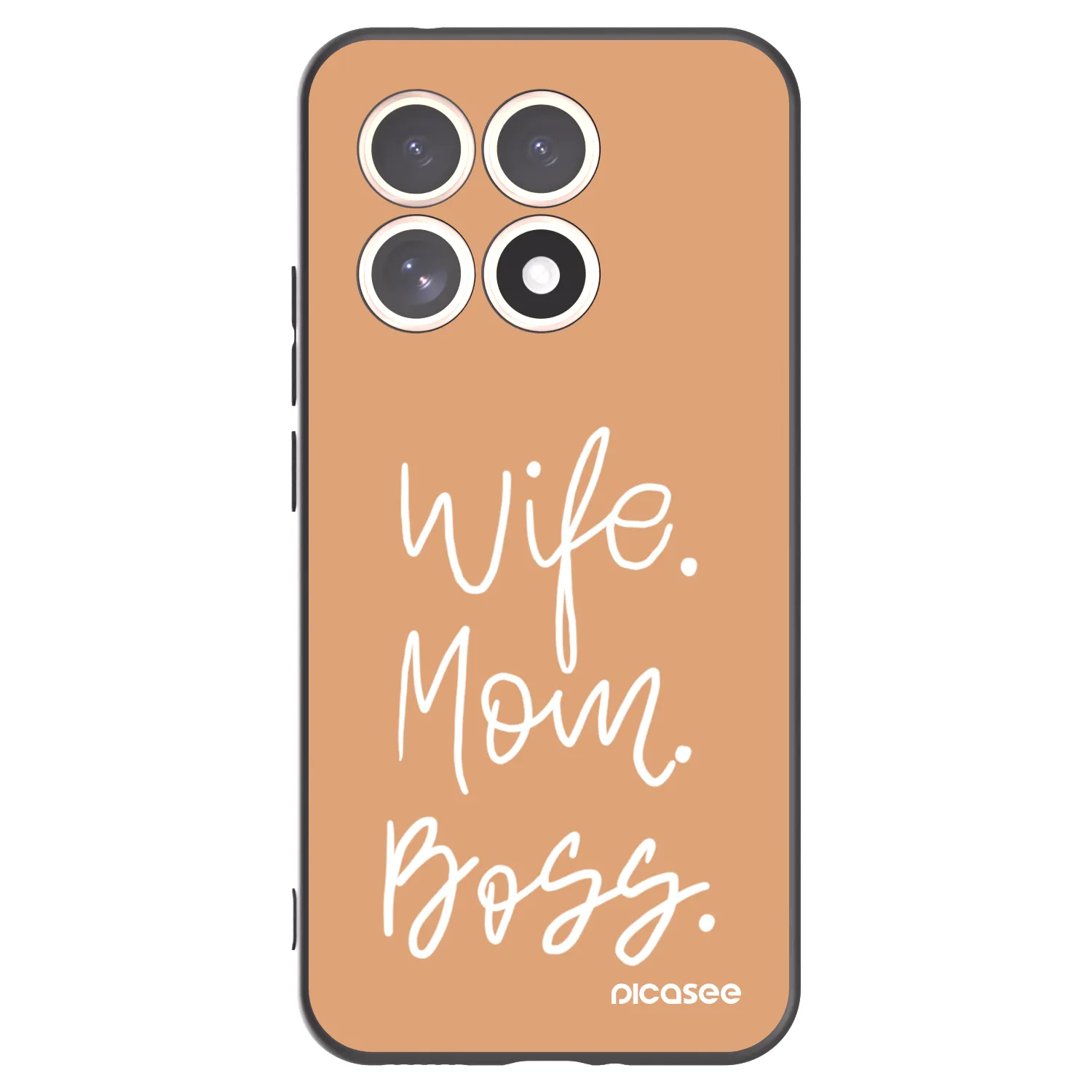 Picasee Μαύρη θήκη σιλικόνης για Xiaomi 15T - Boss Mama