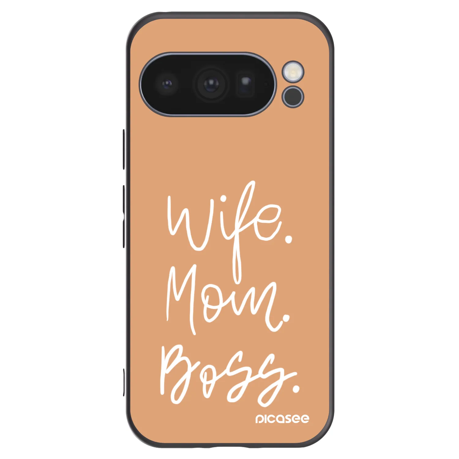 Picasee Μαύρη θήκη σιλικόνης για Google Pixel 10 Pro - Boss Mama