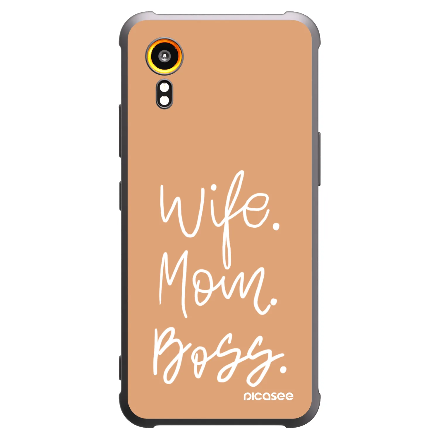 Picasee Μαύρη θήκη σιλικόνης για Samsung Galaxy Xcover 7 - Boss Mama