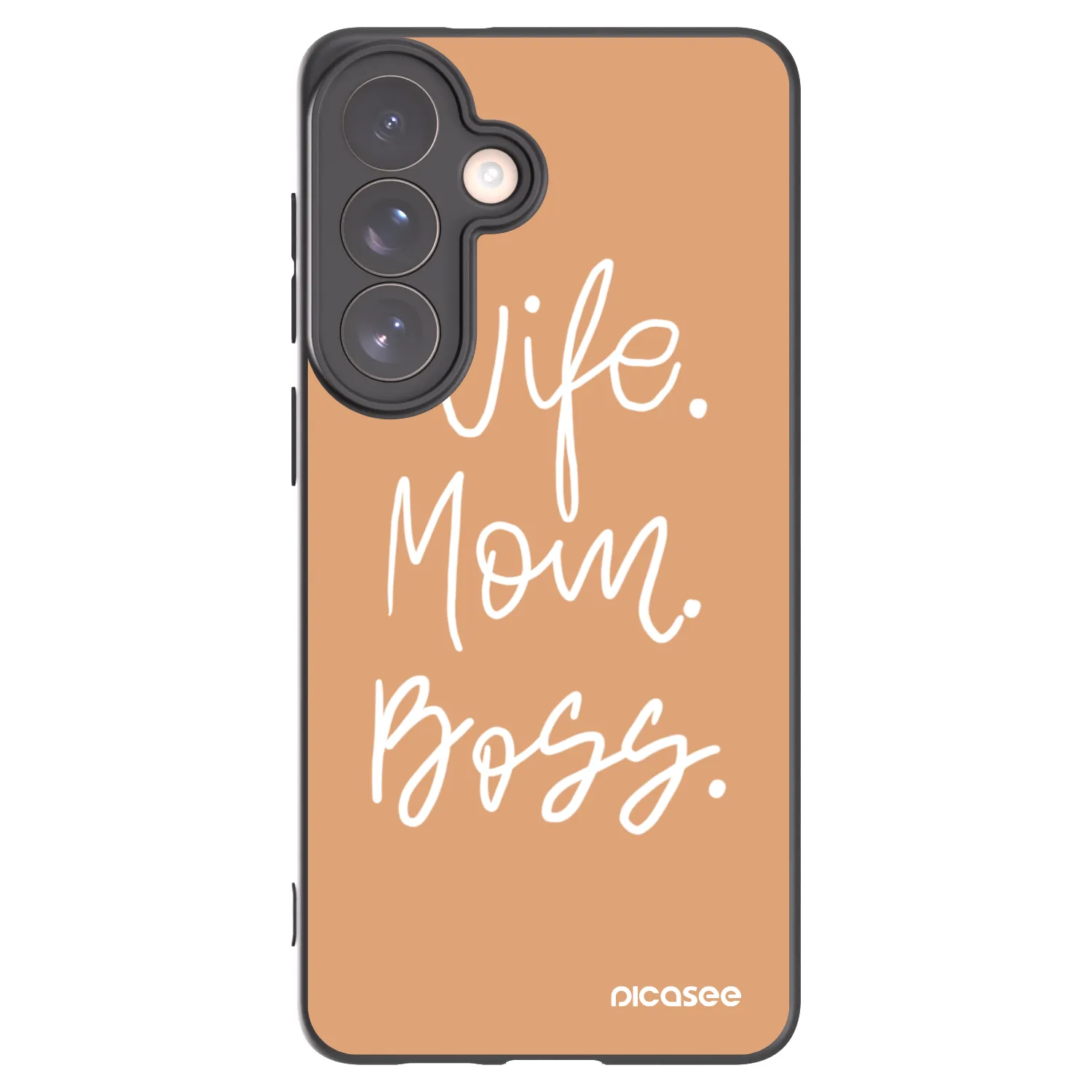 Picasee Μαύρη θήκη σιλικόνης για Samsung Galaxy S26+ - Boss Mama