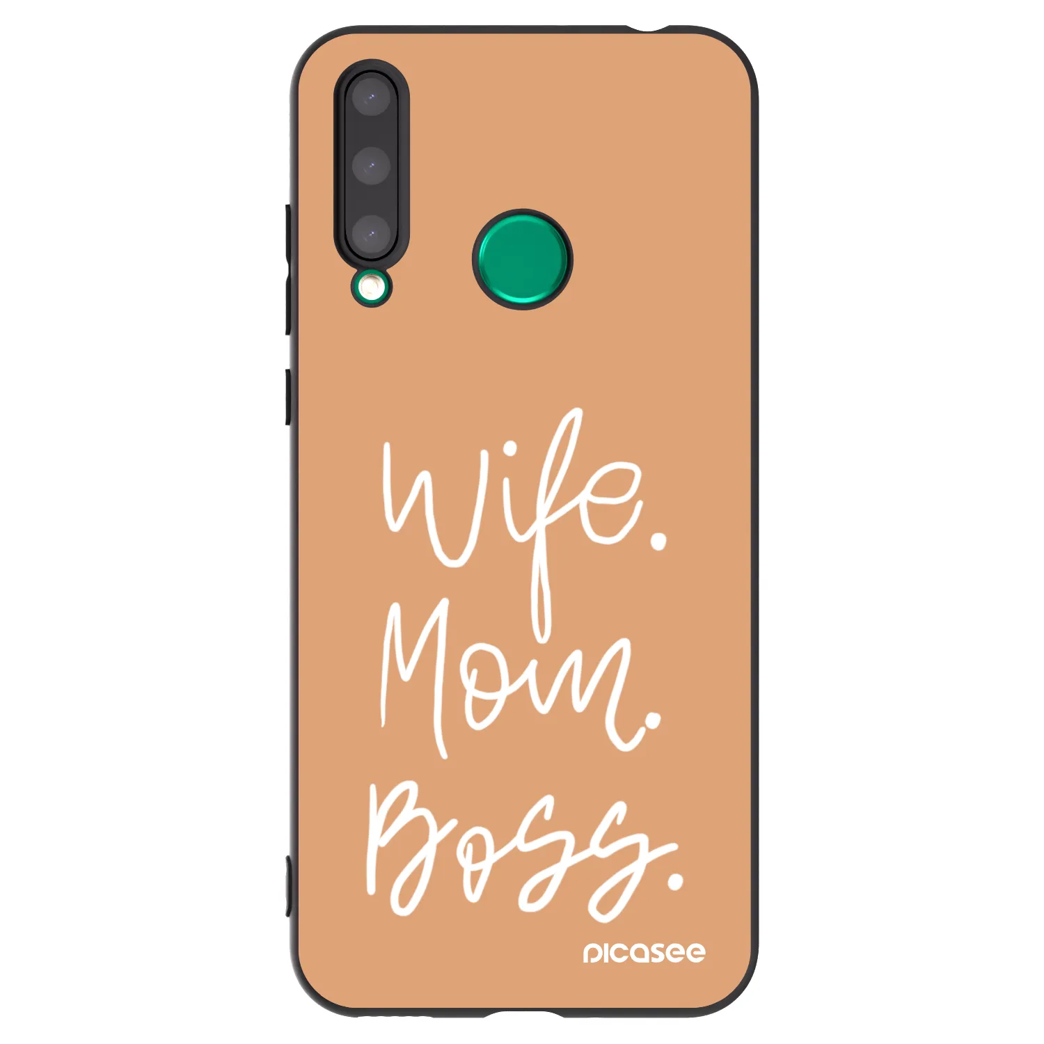 Picasee Μαύρη θήκη σιλικόνης για Honor 20 Lite - Boss Mama