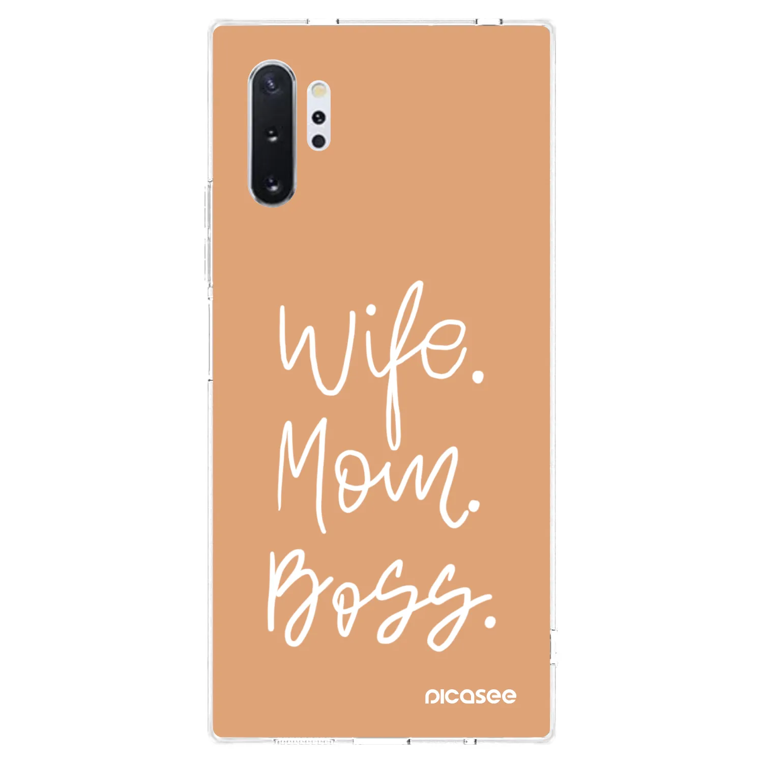 Picasee διαφανής θήκη σιλικόνης Samsung Galaxy Note 10+ N975F - Boss Mama