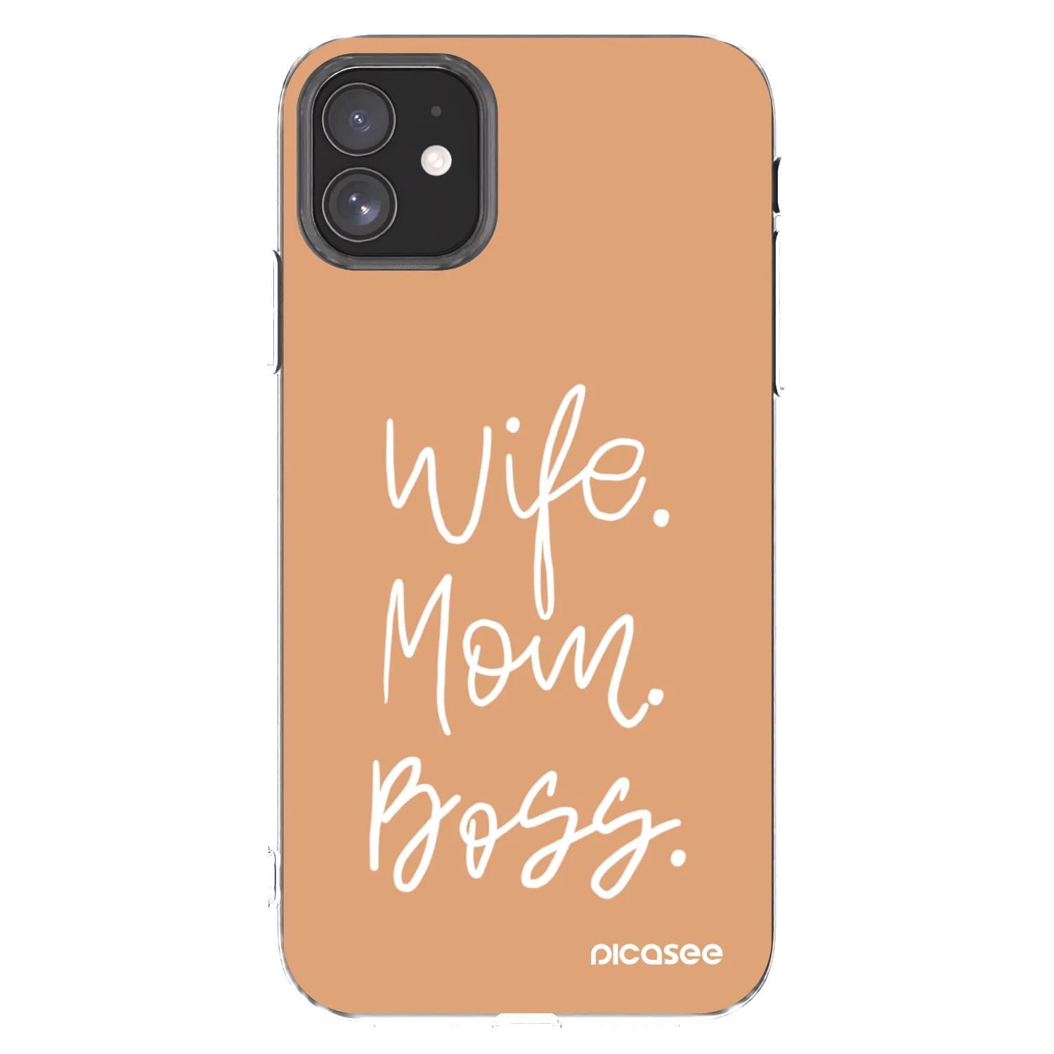 Picasee διαφανής θήκη σιλικόνης Apple iPhone 11 - Boss Mama