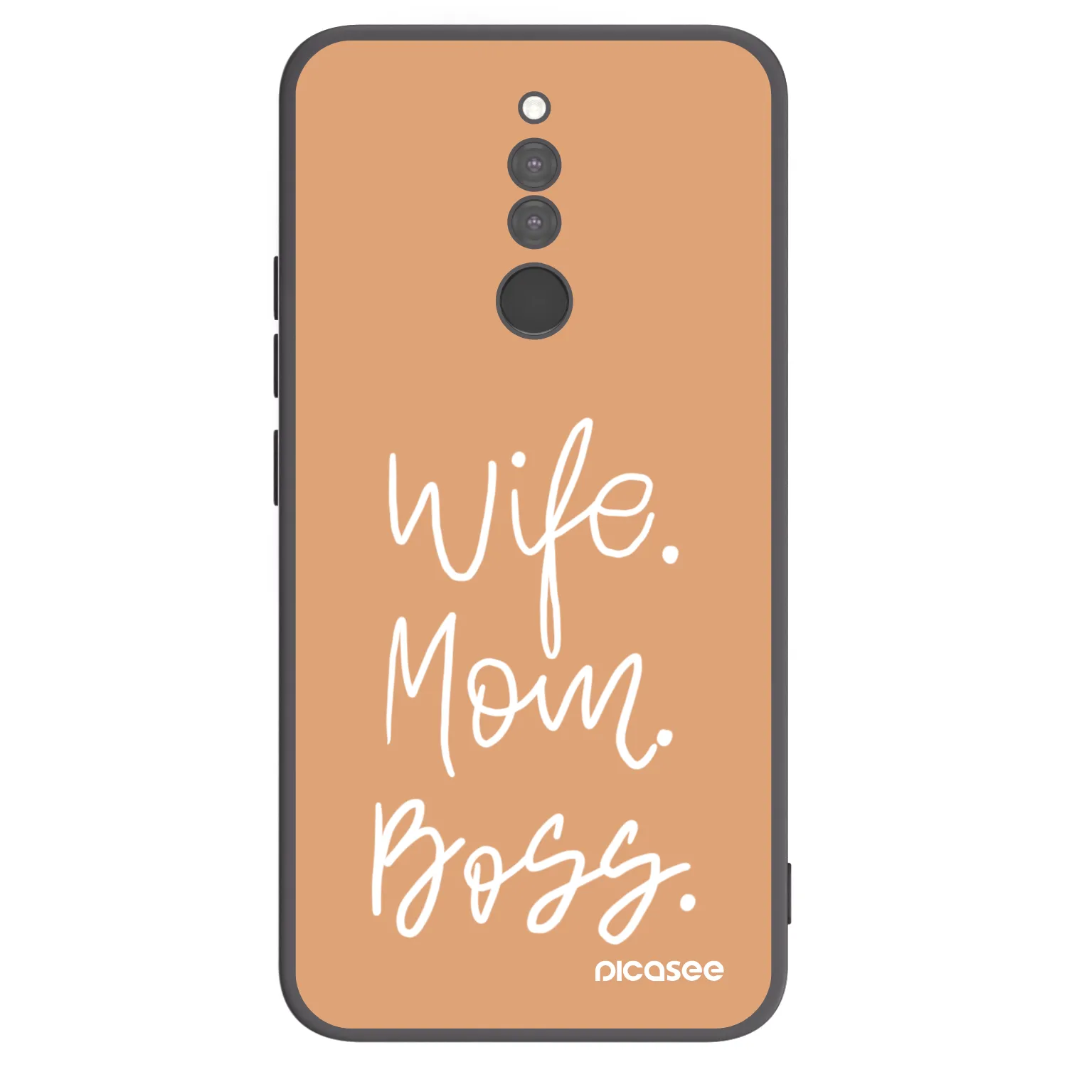 Picasee Μαύρη θήκη σιλικόνης για Xiaomi Redmi 8 - Boss Mama