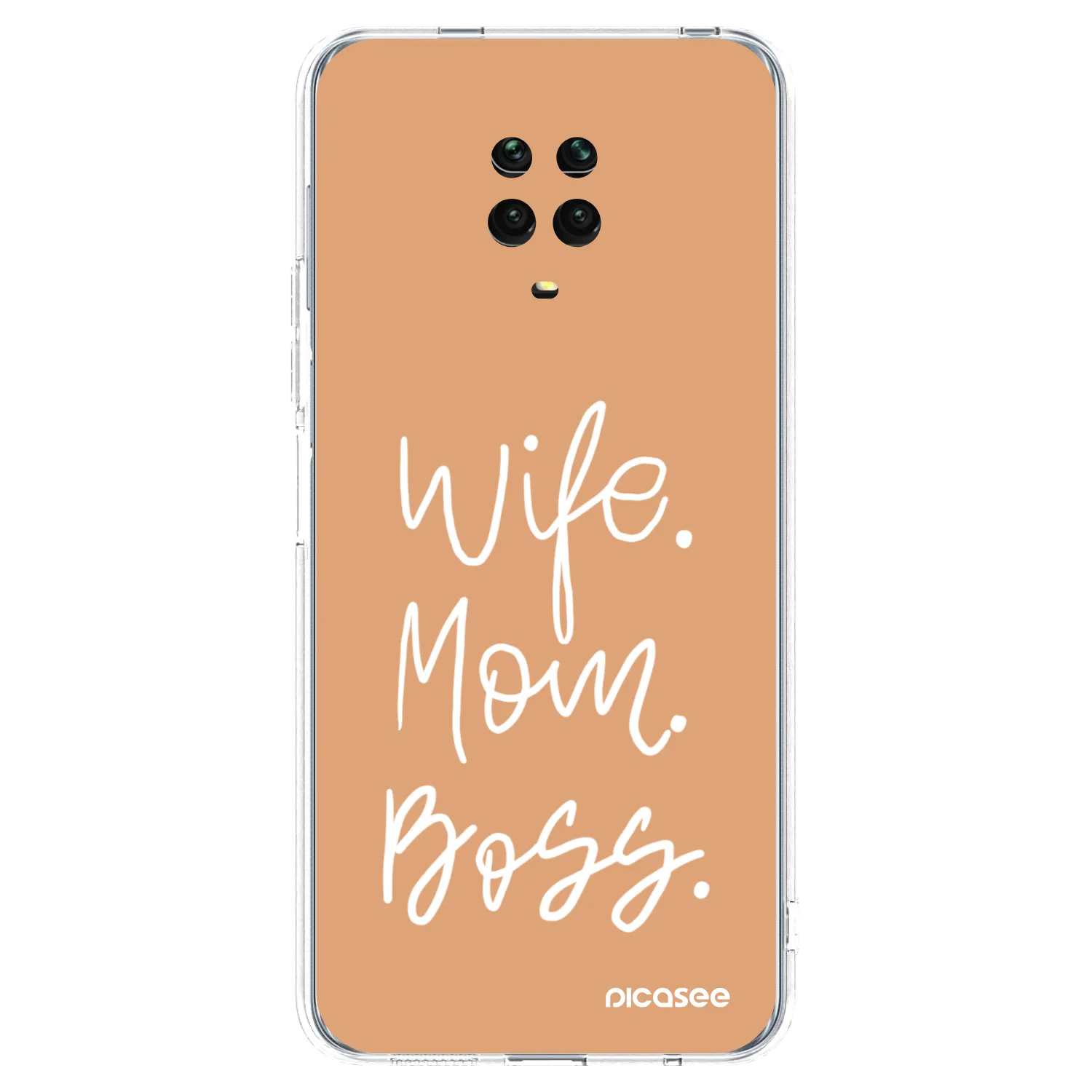 Picasee διαφανής θήκη σιλικόνης Xiaomi Redmi Note 9 Pro - Boss Mama