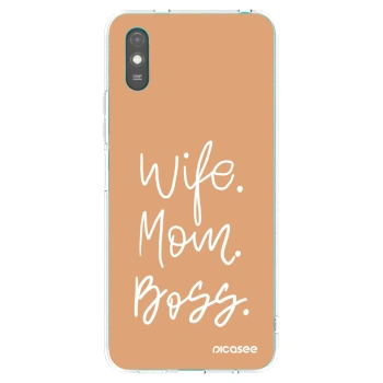 Picasee διαφανής θήκη σιλικόνης Xiaomi Redmi 9A - Boss Mama