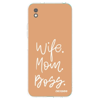 Picasee Μαύρη θήκη σιλικόνης για Xiaomi Redmi 9A - Boss Mama