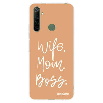 Picasee διαφανής θήκη σιλικόνης Realme 6i - Boss Mama