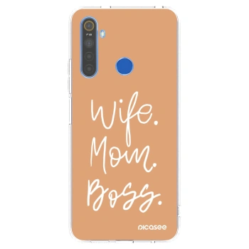 Picasee διαφανής θήκη σιλικόνης Realme 5 - Boss Mama