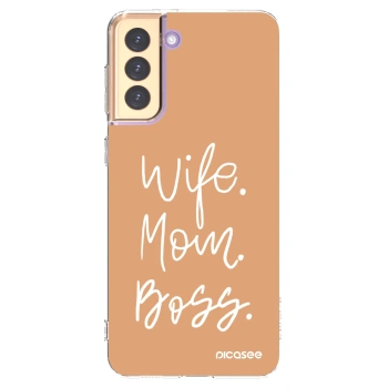 Picasee διαφανής θήκη σιλικόνης Samsung Galaxy S21+ 5G G996F - Boss Mama