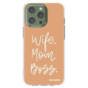 Picasee διαφανής θήκη σιλικόνης Apple iPhone 13 Pro - Boss Mama