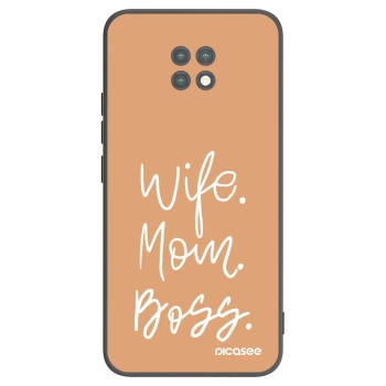Picasee Μαύρη θήκη σιλικόνης για Xiaomi Redmi Note 9T - Boss Mama