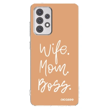 Picasee διαφανής θήκη σιλικόνης Samsung Galaxy A52s 5G A528B - Boss Mama