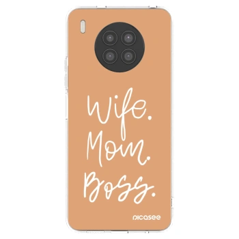 Picasee διαφανής θήκη σιλικόνης Huawei Nova 8i - Boss Mama