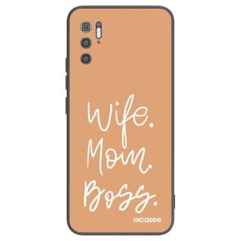 Picasee Μαύρη θήκη σιλικόνης για Xiaomi Poco M3 Pro 5G - Boss Mama