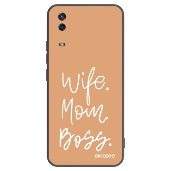 Picasee Μαύρη θήκη σιλικόνης για Vivo Y11s - Boss Mama