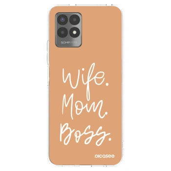 Picasee διαφανής θήκη σιλικόνης Realme 8i - Boss Mama