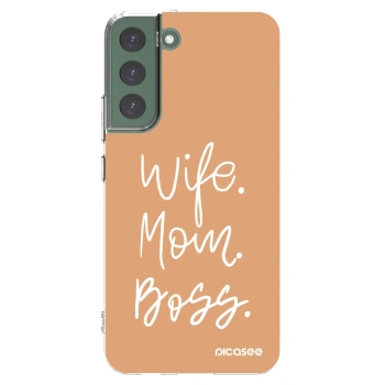 Picasee διαφανής θήκη σιλικόνης Samsung Galaxy S22+ 5G - Boss Mama