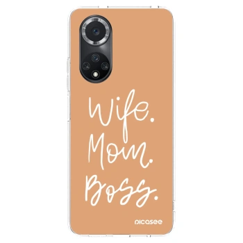 Picasee διαφανής θήκη σιλικόνης Huawei Nova 9 SE - Boss Mama