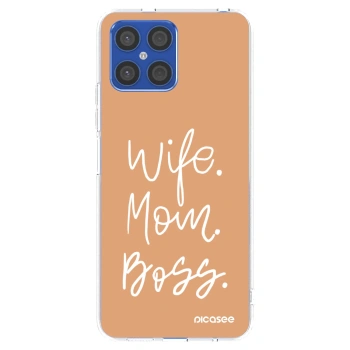 Picasee διαφανής θήκη σιλικόνης Honor X8 4G - Boss Mama