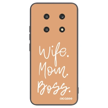 Picasee Μαύρη θήκη σιλικόνης για Honor Magic4 Lite 5G - Boss Mama