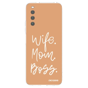 Picasee διαφανής θήκη σιλικόνης Sony Xperia 10 IV 5G - Boss Mama