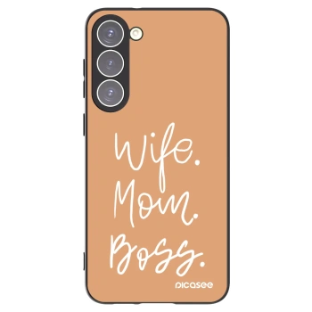 Picasee Μαύρη θήκη σιλικόνης για Samsung Galaxy S23+ 5G - Boss Mama