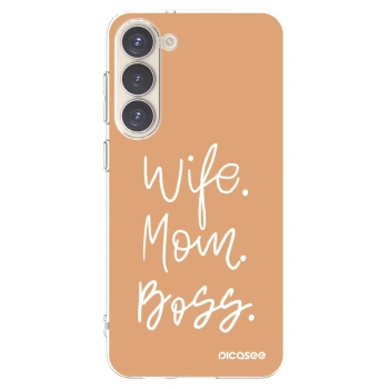 Picasee διαφανής θήκη σιλικόνης Samsung Galaxy S23+ 5G - Boss Mama