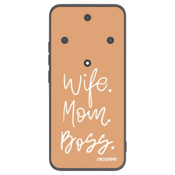 Picasee Μαύρη θήκη σιλικόνης για Honor Magic5 Lite 5G - Boss Mama