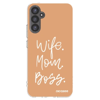 Picasee διαφανής θήκη σιλικόνης Samsung Galaxy A34 5G A346B - Boss Mama