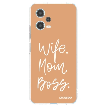 Picasee διαφανής θήκη σιλικόνης Xiaomi Redmi Note 12 5G - Boss Mama