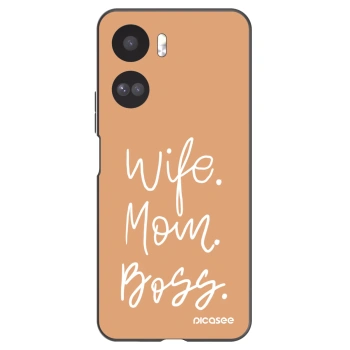 Picasee Μαύρη θήκη σιλικόνης για Honor 90 Lite 5G - Boss Mama