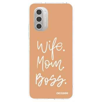 Picasee διαφανής θήκη σιλικόνης Motorola Moto G51 - Boss Mama