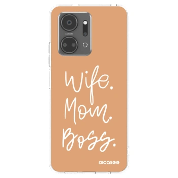 Picasee διαφανής θήκη σιλικόνης Honor X7a - Boss Mama