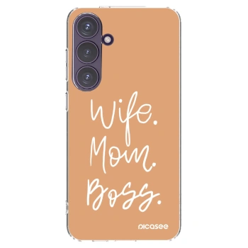 Picasee διαφανής θήκη σιλικόνης Samsung Galaxy S24+ S926B 5G - Boss Mama