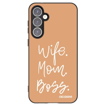 Picasee Μαύρη θήκη σιλικόνης για Samsung Galaxy S23 FE S711B - Boss Mama