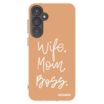 Picasee διαφανής θήκη σιλικόνης Samsung Galaxy S23 FE S711B - Boss Mama