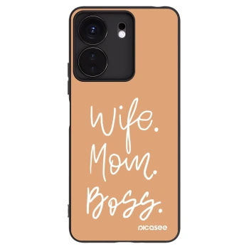 Picasee Μαύρη θήκη σιλικόνης για Xiaomi Redmi 13C 4G - Boss Mama