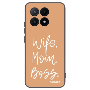 Picasee Μαύρη θήκη σιλικόνης για Xiaomi Poco X6 Pro - Boss Mama