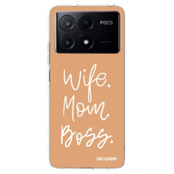 Picasee διαφανής θήκη σιλικόνης Xiaomi Poco X6 Pro - Boss Mama