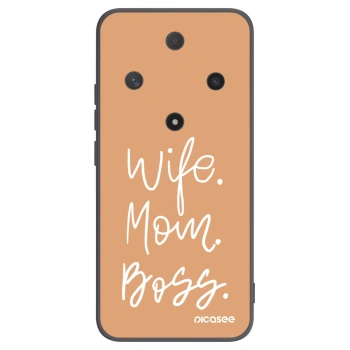 Picasee Μαύρη θήκη σιλικόνης για Honor Magic6 Lite 5G - Boss Mama