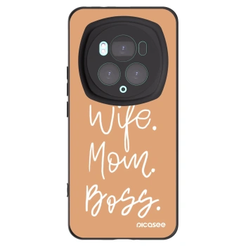Picasee Μαύρη θήκη σιλικόνης για Honor Magic6 Pro - Boss Mama